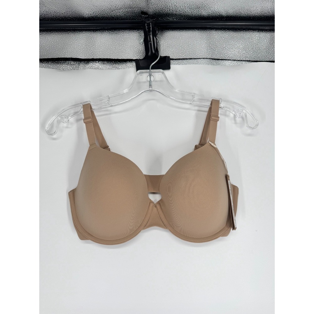 SKIMS Fits Everybody T Shirt Bra Womens Size 32DD Clay Tan Padded Underwired